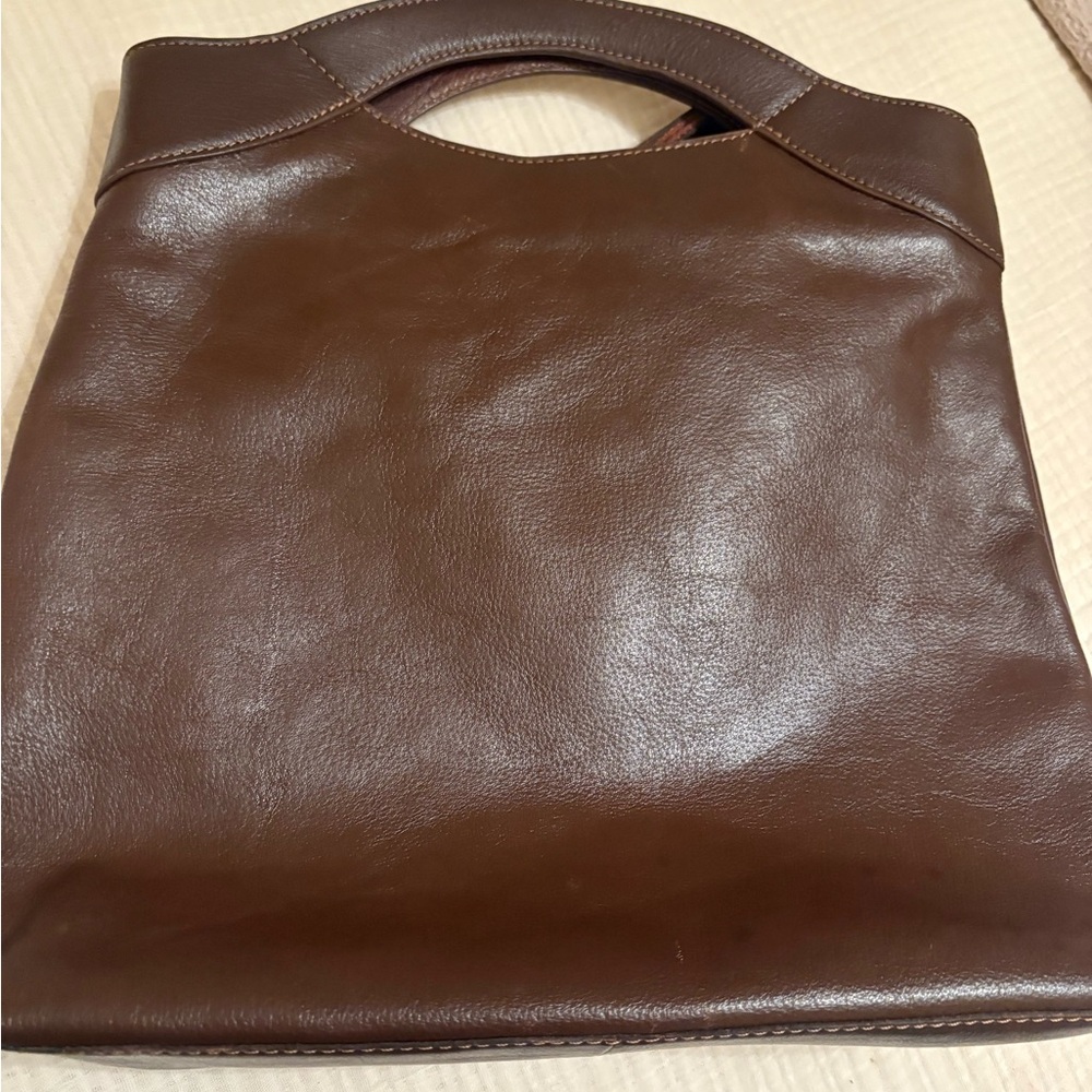 Genicci Beautiful Dark Leather Backpack/purse